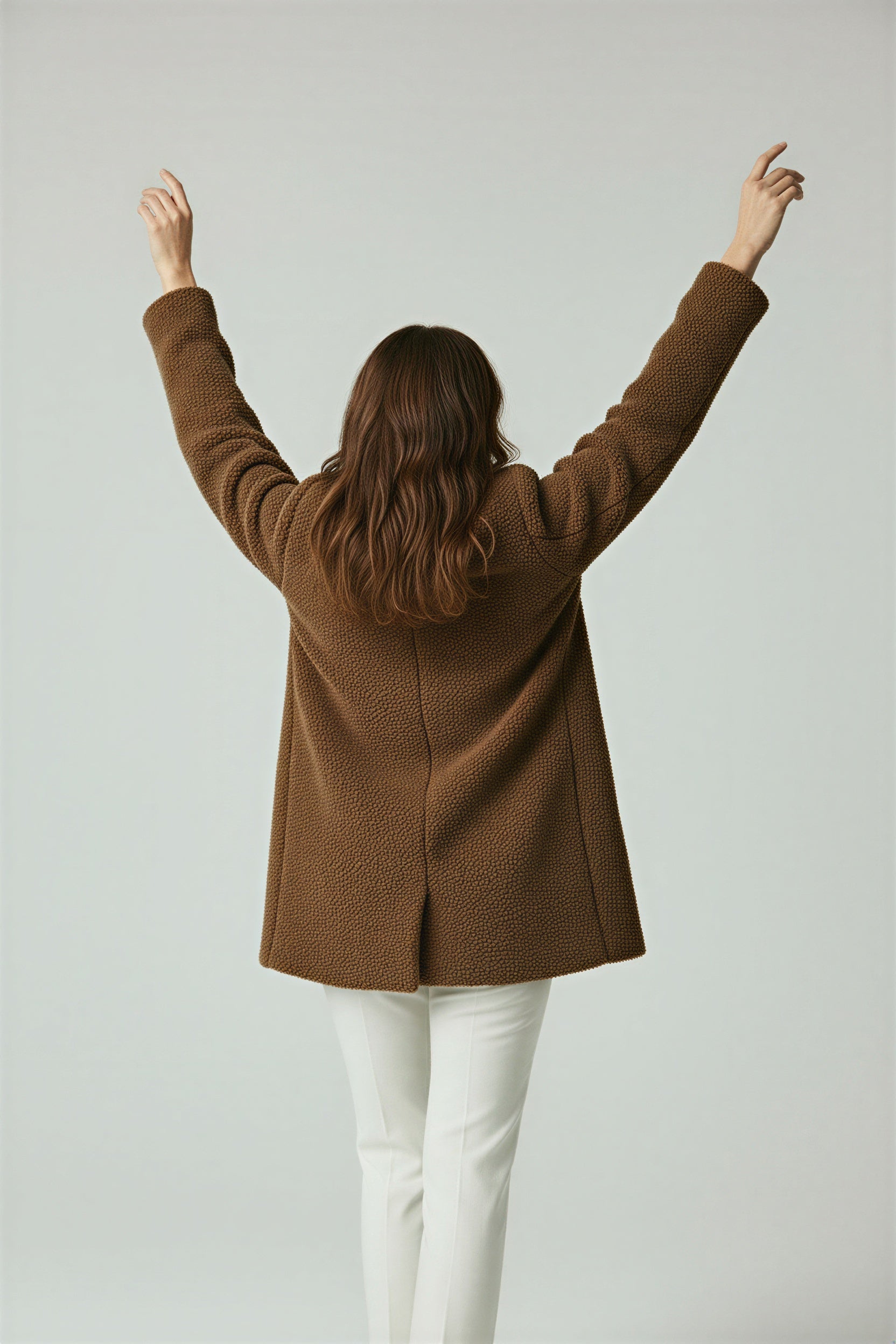Women’s Soft Sherpa Winter Jacket – Warm Oversized Teddy Coat for Everyday Wear, Layered Looks and Comfort