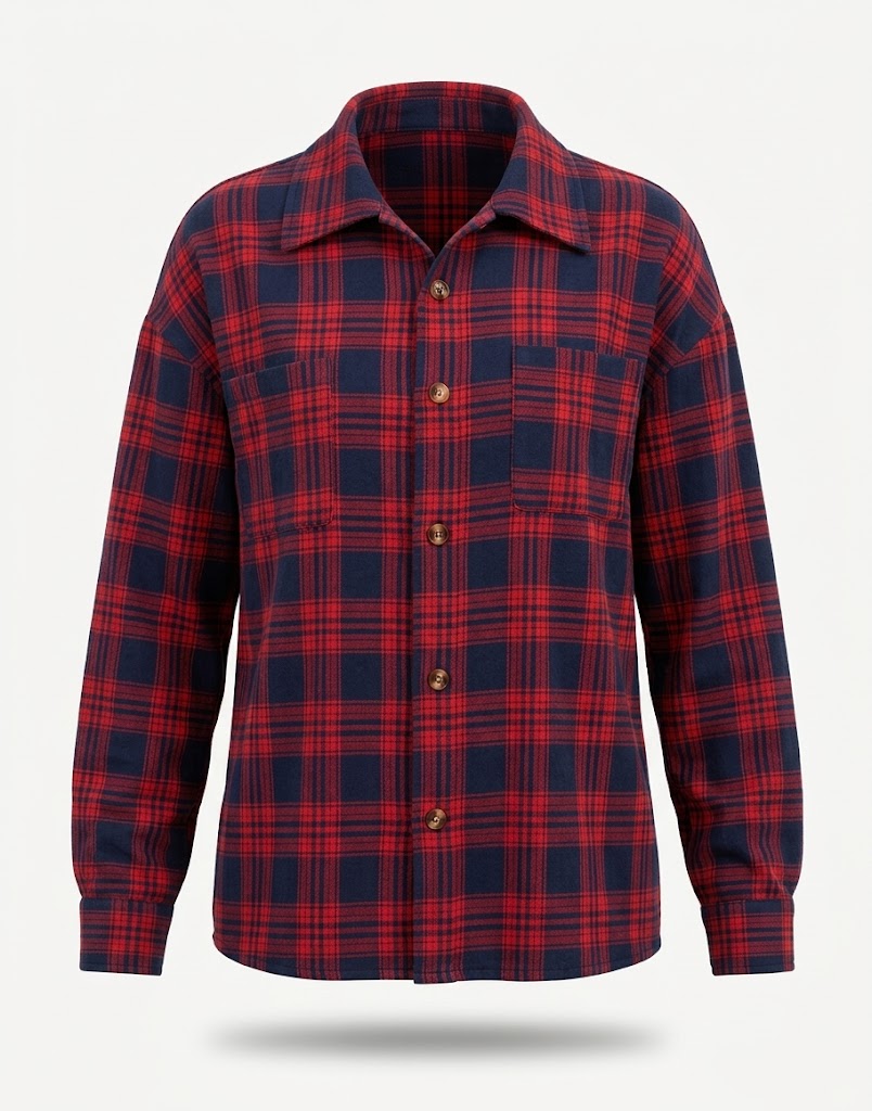 Oversized skjorte med print til kvinder – afslappet stil med knapper foran til lag-på-lag-look i hverdagen