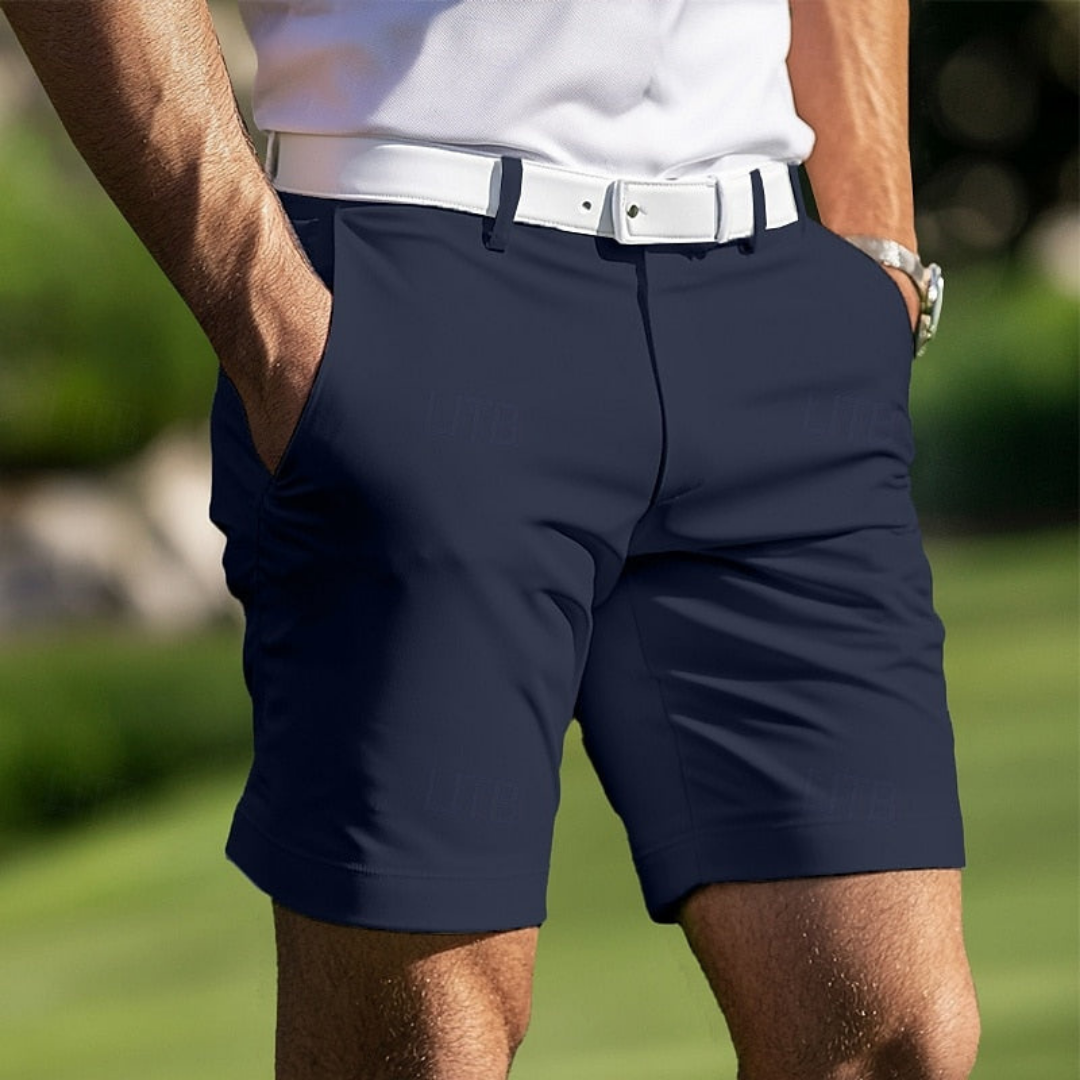 Shorts estivi da uomo dalla vestibilità regolare - Pantaloncini casual traspiranti con tasche laterali e passanti per cintura
