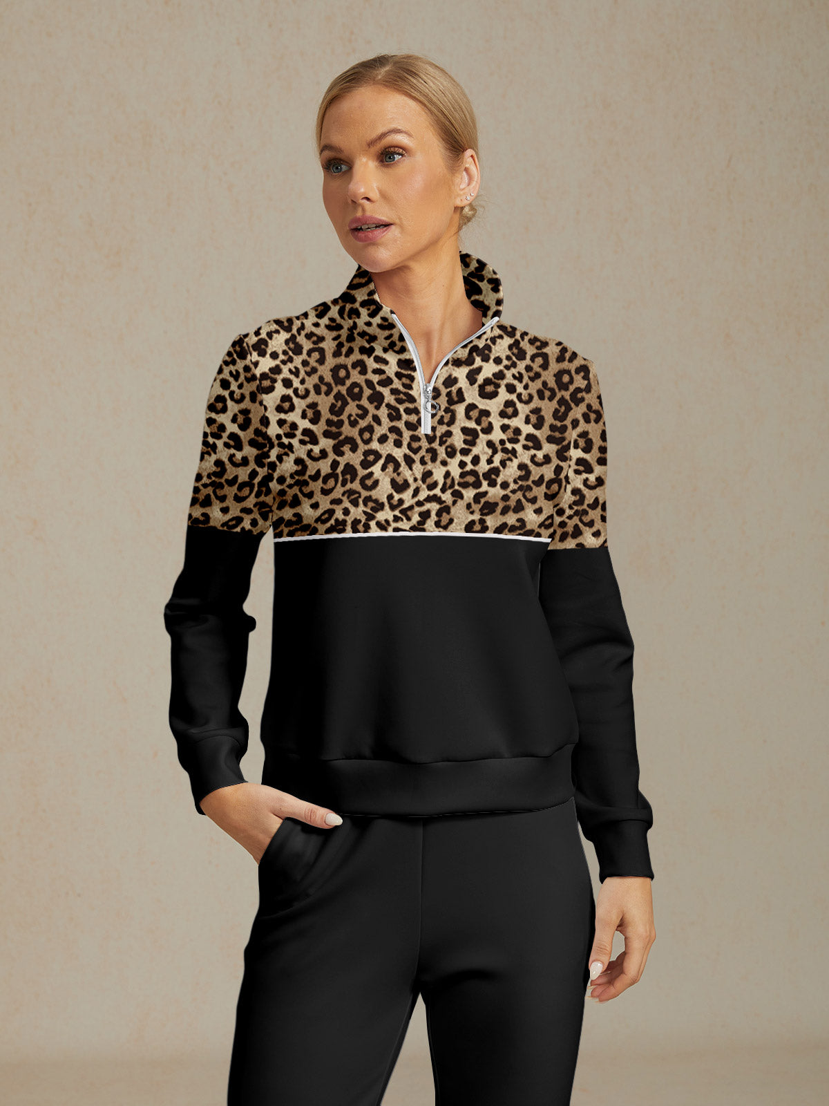 Savanna Motion cipzáras pulóver golfhoz – Szélálló, rugalmas kialakítás lélegző kényelemmel