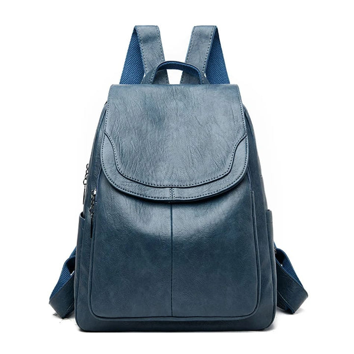 Women’s Faux Leather Flap Backpack – Adjustable-Strap Everyday Bag with Spacious Organised Storage for Work Travel and Shopping