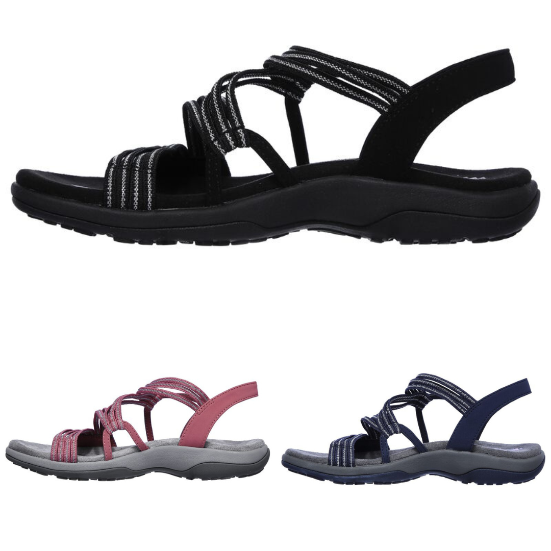 Sandalias ortopédicas para mujer con tiras – Cómodas, de soporte, ligeras, ajustables, casuales para uso diario en verano