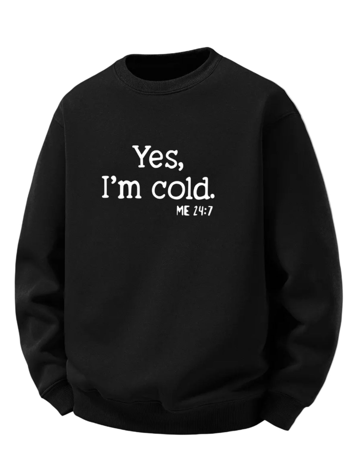 Men’s Sherpa Fleece Lined Printed Sweatshirt – Relaxed Fit Warm Crew Neck Pullover for Autumn and Winter