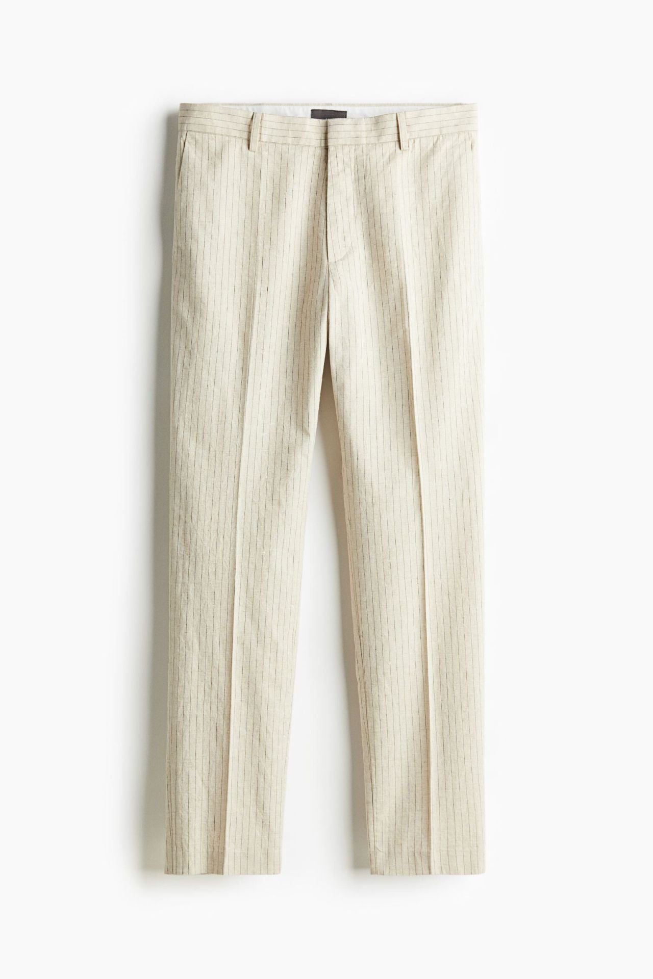 Pantaloni da uomo sartoriali a righe sottili Eleganti pantaloni casual chic