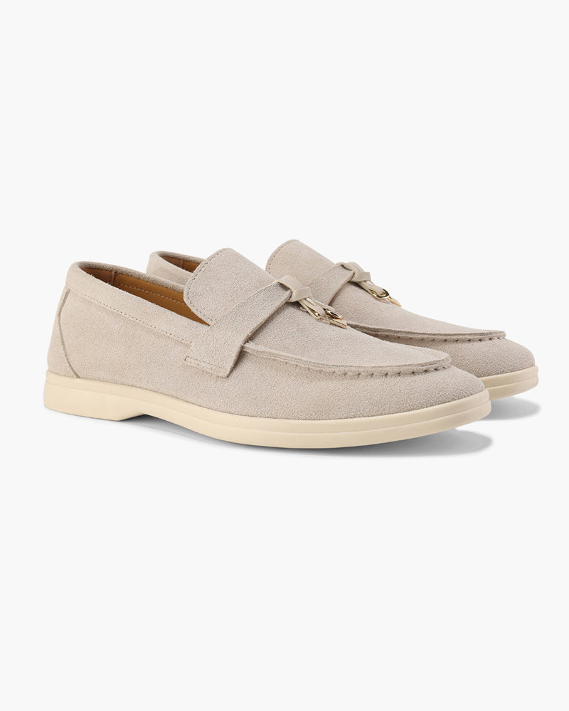 Mocasini damă din piele întoarsă cu ciucuri, pantofi comozi slip-on rafinați