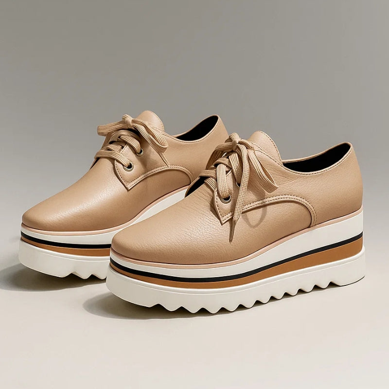 Women’s Platform Lace-Up Chunky Sole Oxford Shoes