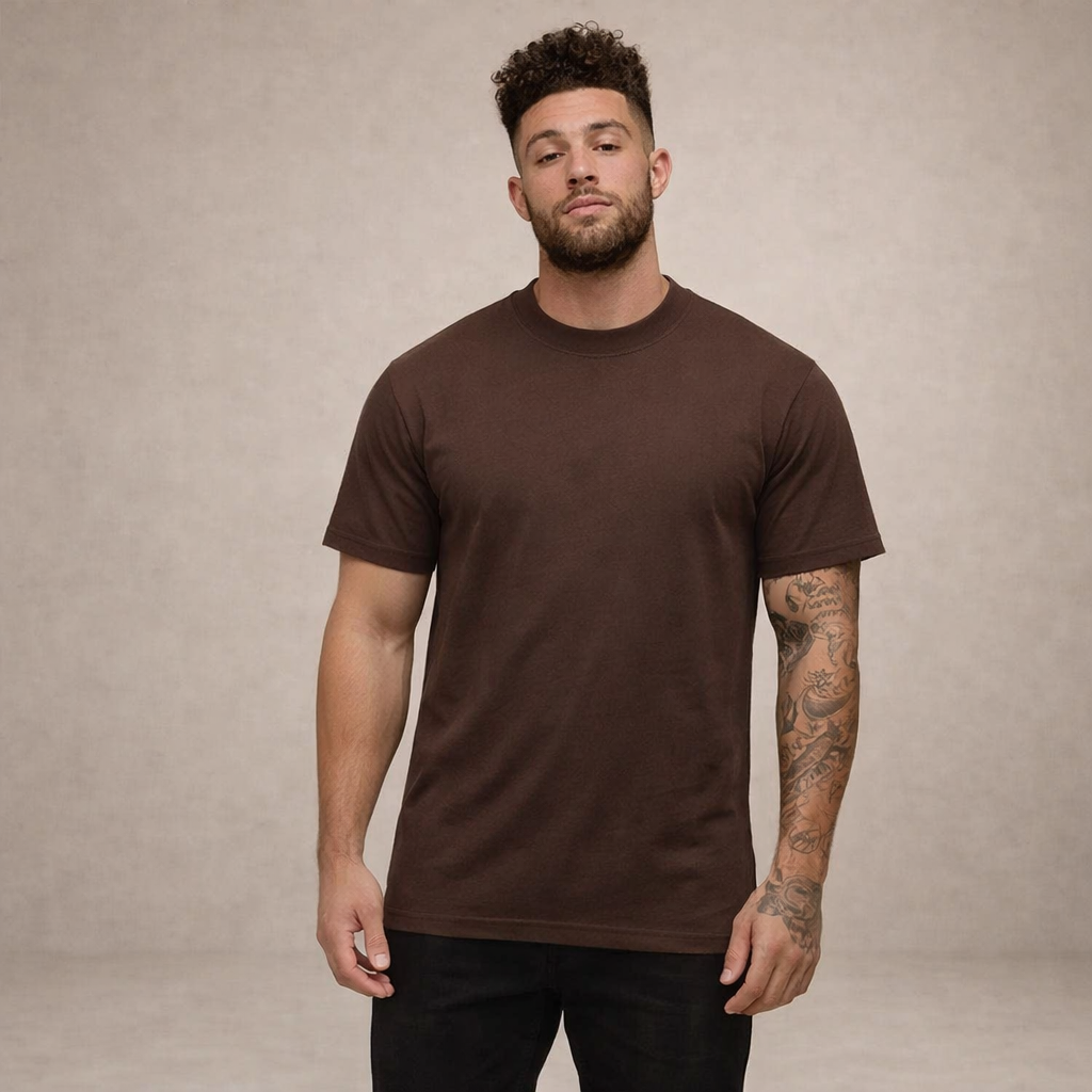 Men’s Slim Fit Crew Neck Essential Cotton T-Shirt