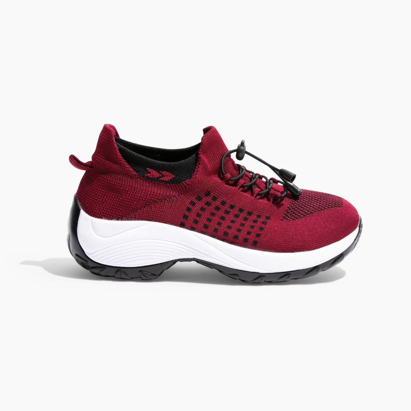 Women’s Knit Toggle Walking Shoes with Cushioned Sole