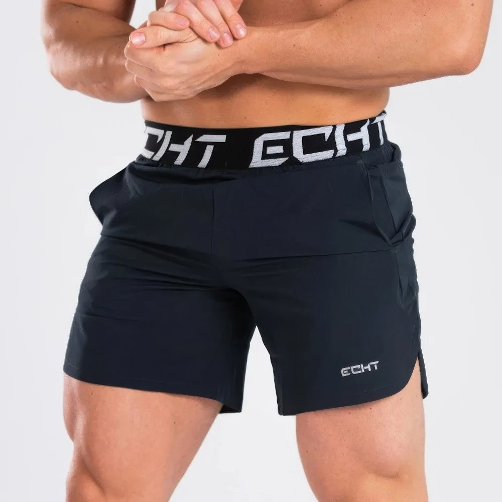 Herren-Trainingsshorts – Leichtes sportliches Design mit elastischem Bund und Seitentaschen