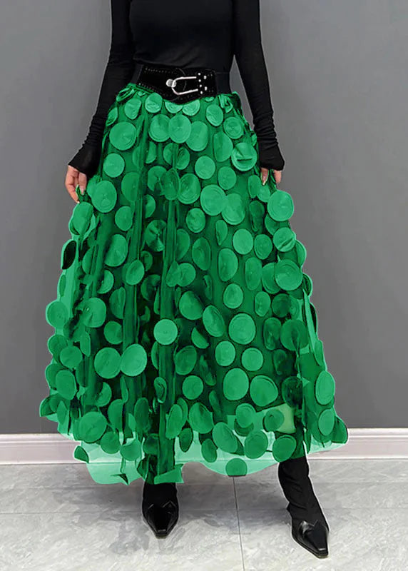Jupe longue imprimée pour femmes – style fluide taille haute pour le printemps et l'été
