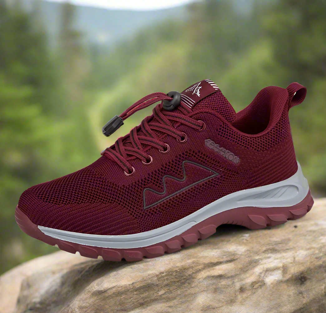 Męskie lekkie niskie buty trekkingowe - przewiewne buty outdoorowe z szybkim sznurowaniem i wytrzymałą podeszwą o dobrej przyczepności na szlaki, spacery, podróże, biwakowanie i codzienne przygody