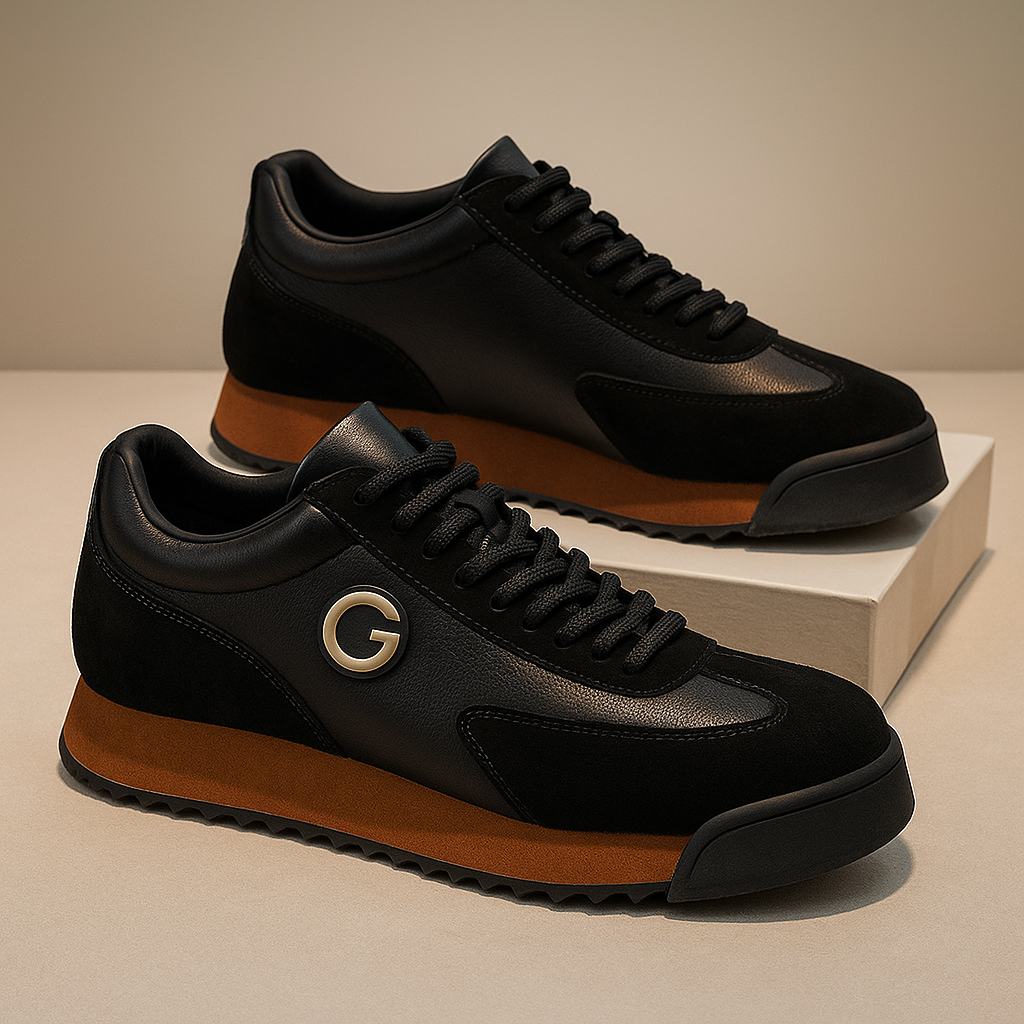 Men’s Retro Colour Block Suede Casual Lifestyle Sneakers