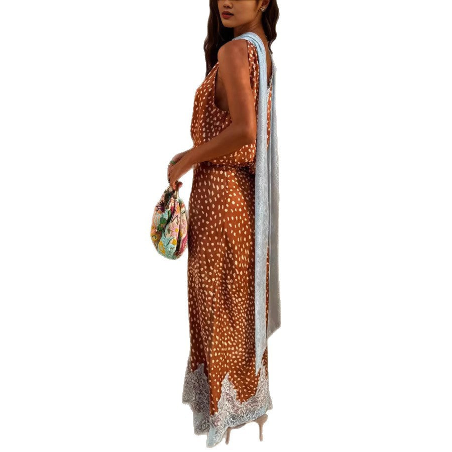 Women’s Printed Sleeveless Midi Dress Elegant Holiday Co Ord