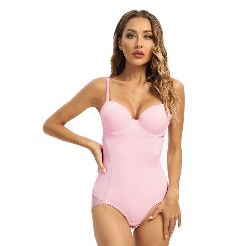 Dameformende bodystocking med bøjle, sømløs og glat shapewear