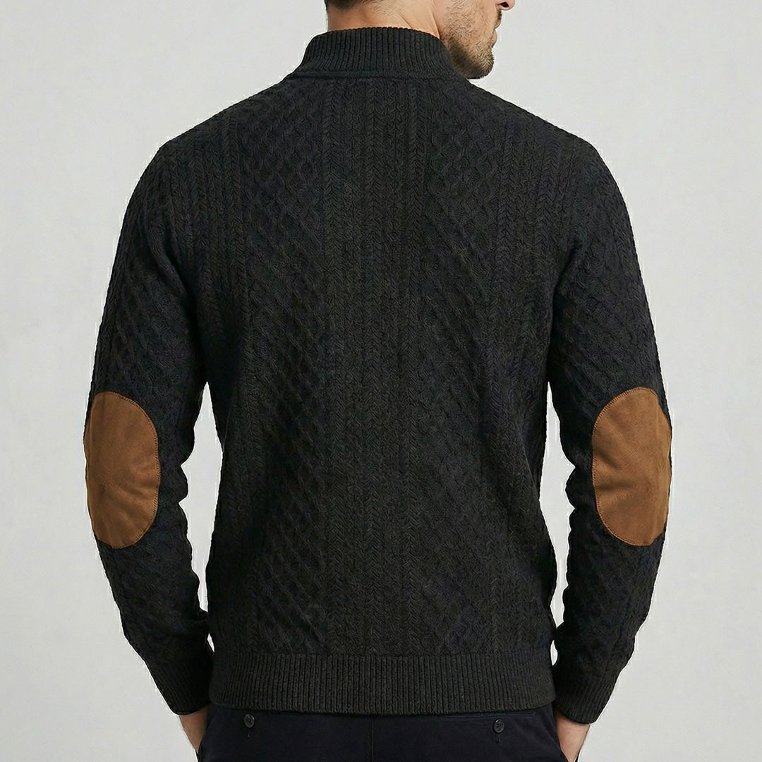Crown – High Collar Knit Pullover Sweater