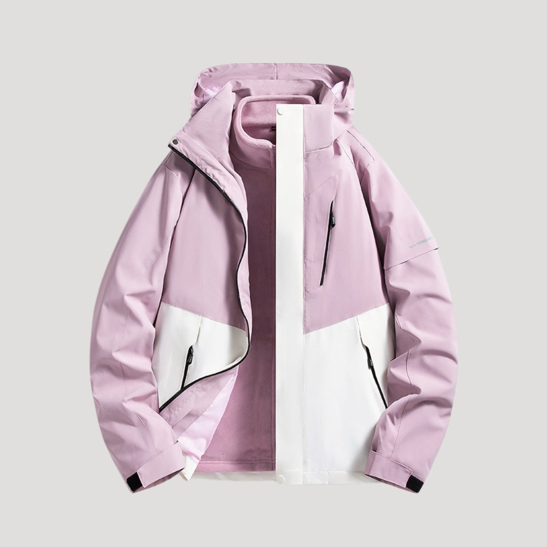 Women’s Waterproof Hooded Windbreaker Jacket – Lightweight Outdoor Layer for Walking and Daily Wear