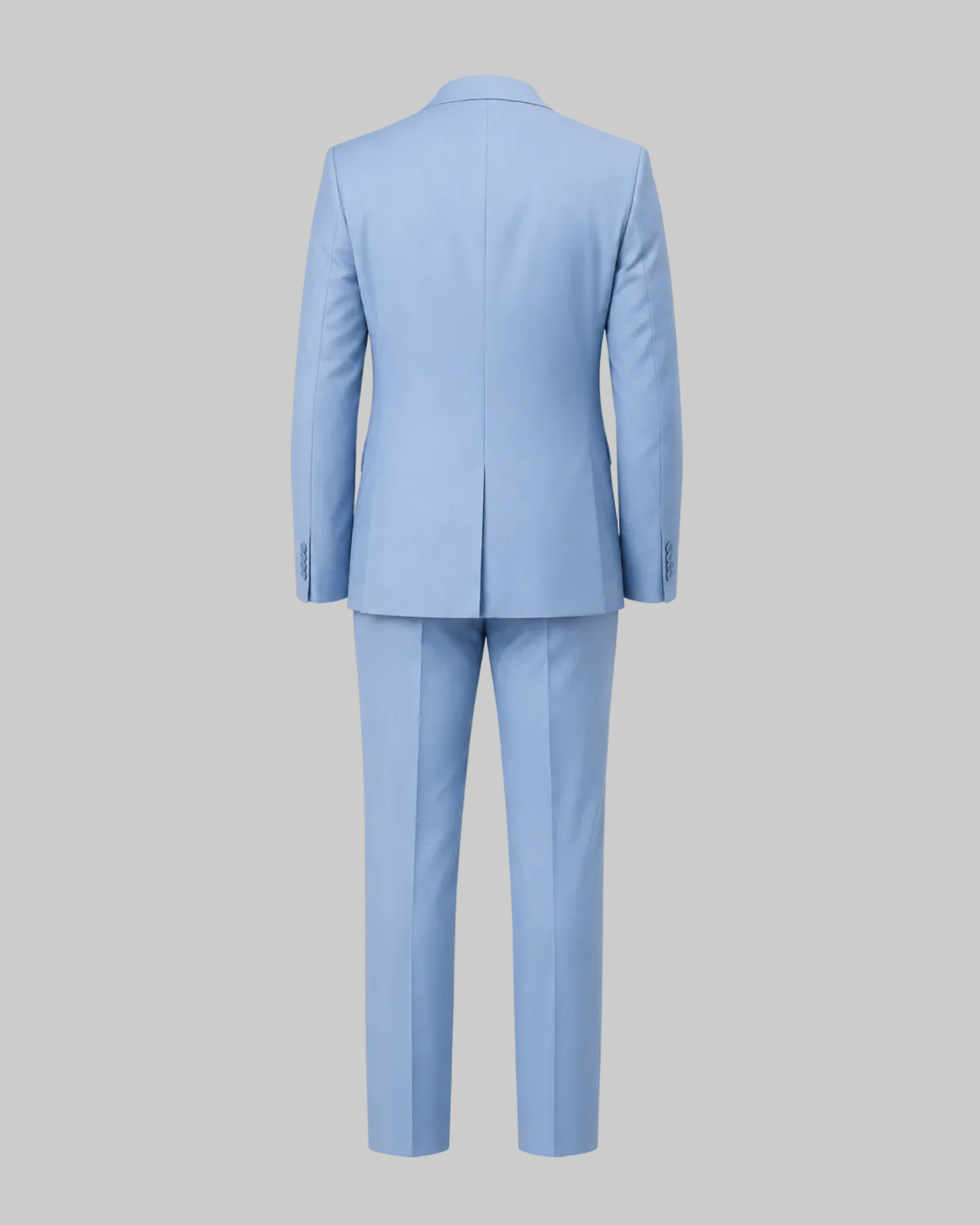 Fato de duas peças de corte masculino — blazer e calças elásticos para negócios e eventos formais