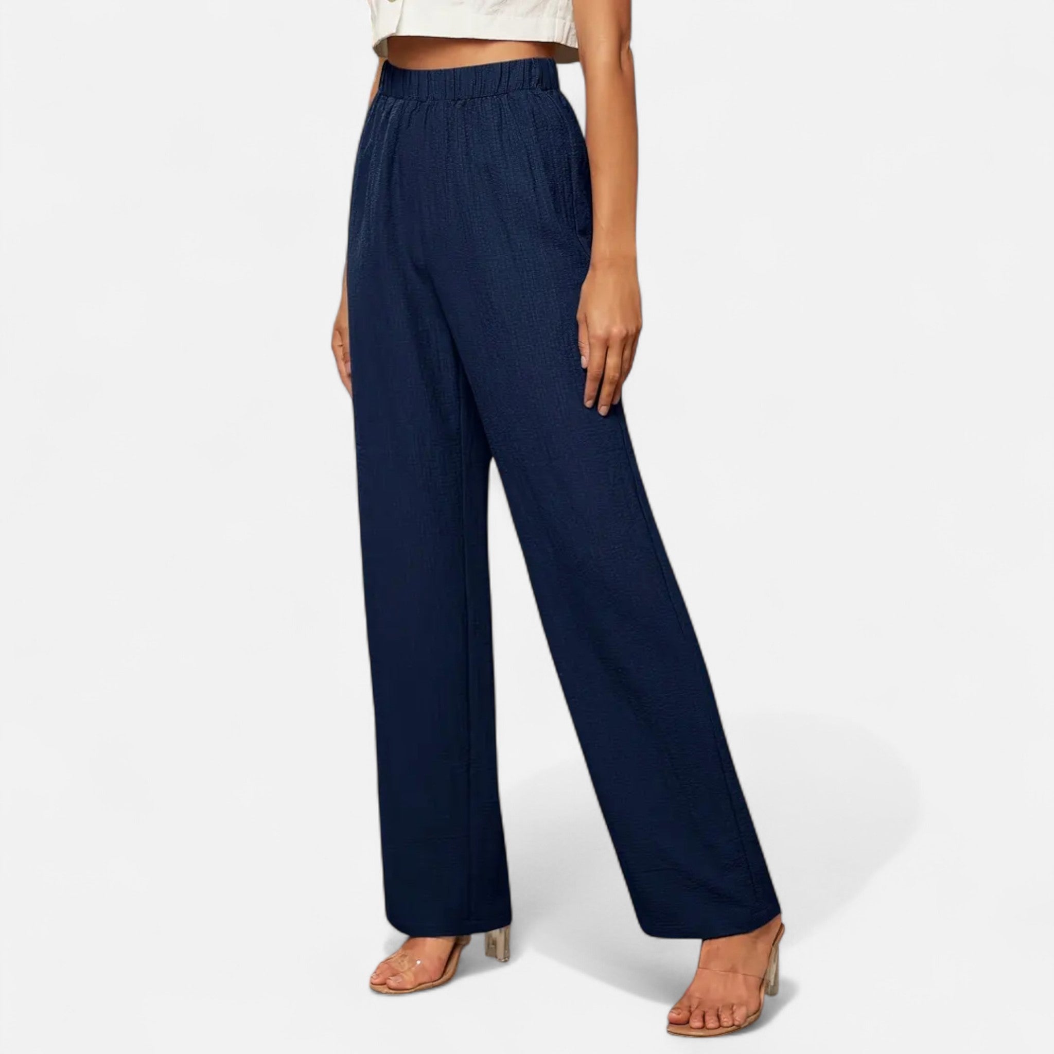 Valmonti | Women’s Straight-Leg Trousers – Timeless High-Waist Style