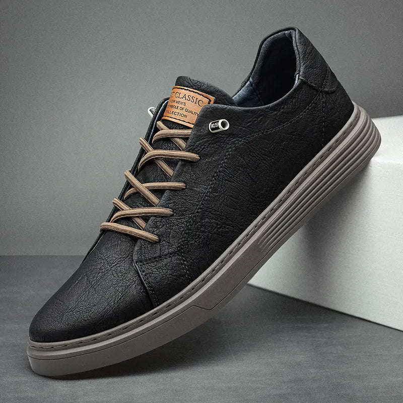 Pantofi sport casual Oxford minimalisti pentru bărbați cu șireturi