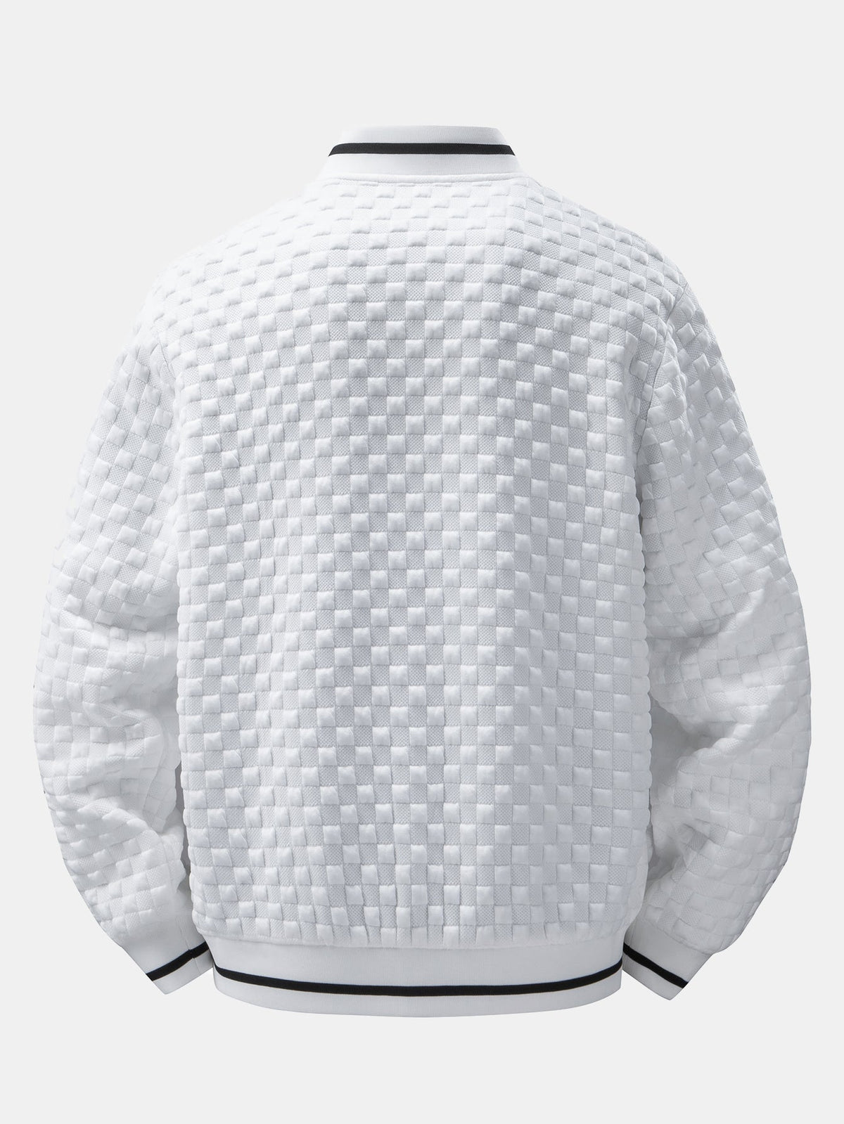 Ensemble blouson bomber jacquard texturé et jogger pour homme - survêtement zippé deux pièces, pour le streetwear décontracté et le quotidien
