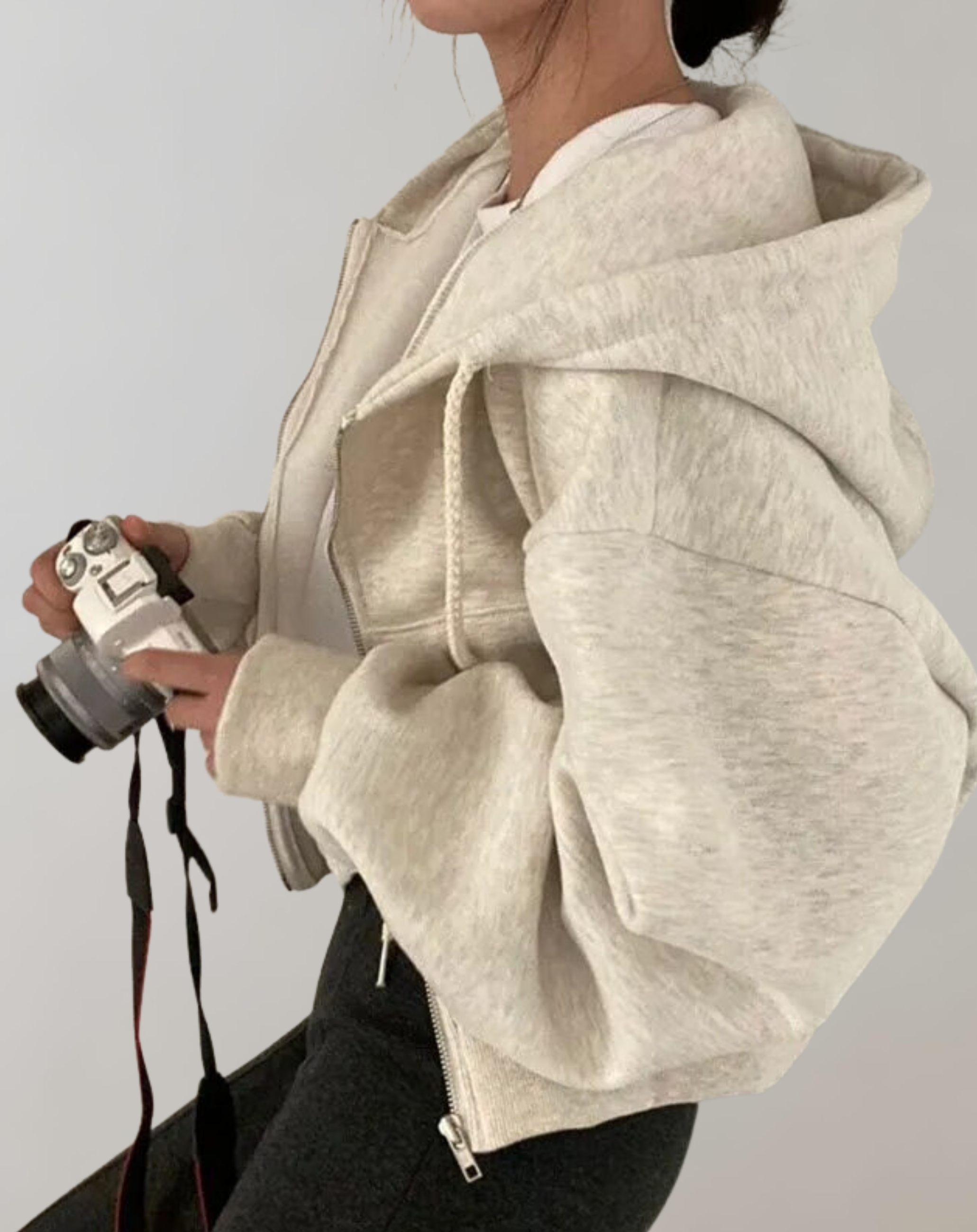 Women’s Hooded Zip Sweatshirt – Soft Comfortable Breathable Casual Everyday Lounge Activewear