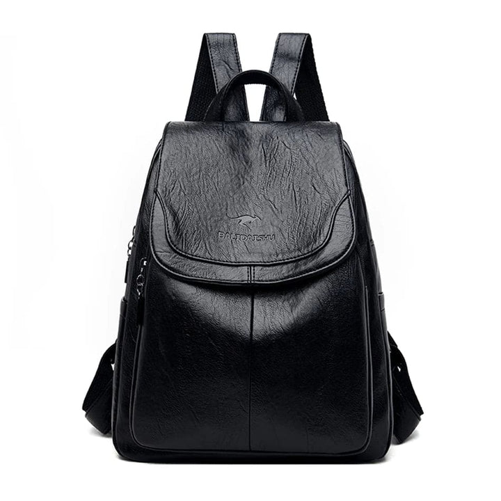 Women’s Faux Leather Flap Backpack – Adjustable-Strap Everyday Bag with Spacious Organised Storage for Work Travel and Shopping