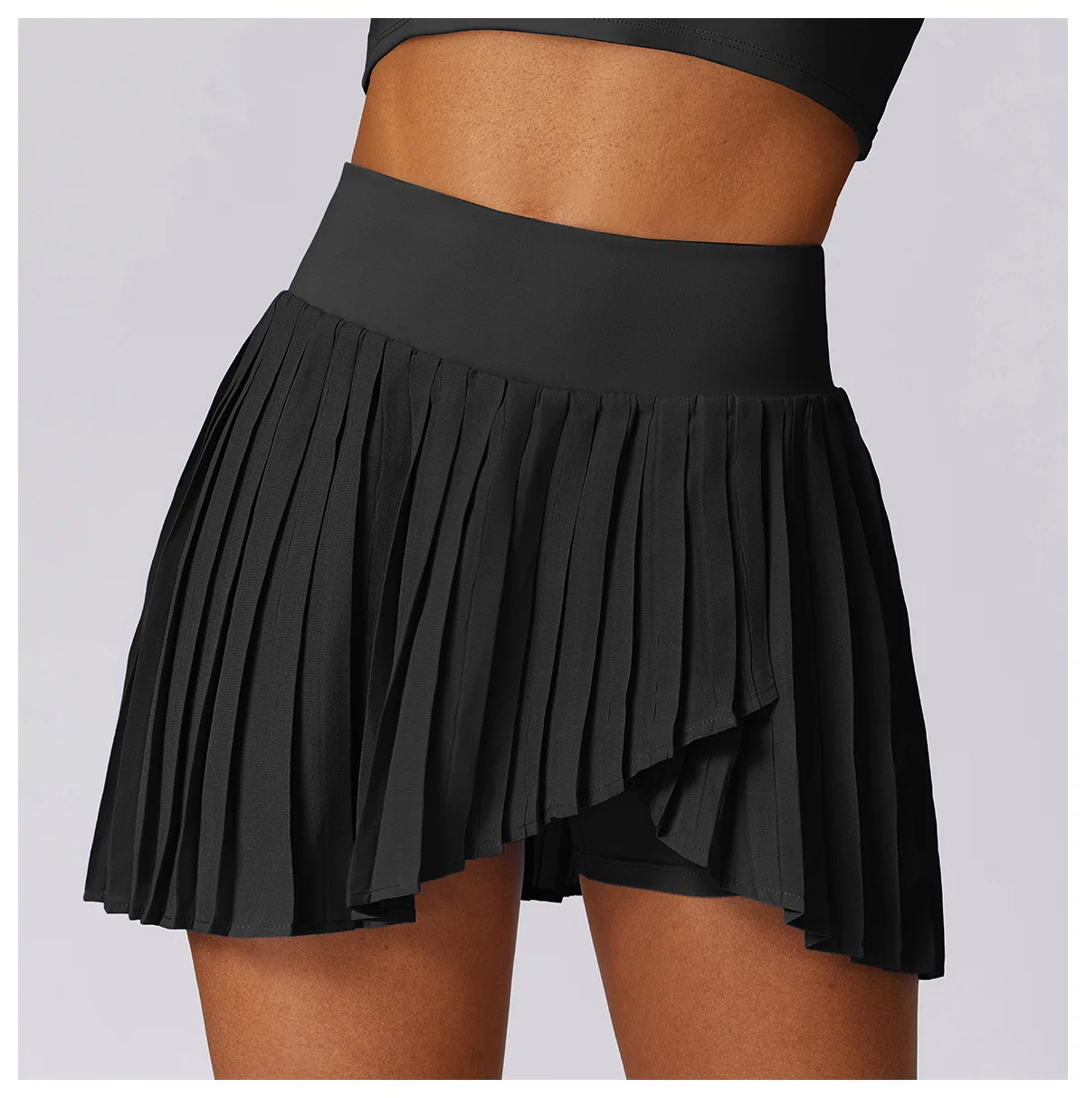 Geplooide tennisskort voor dames – Sportieve stijl met hoge taille voor training en op de tennisbaan