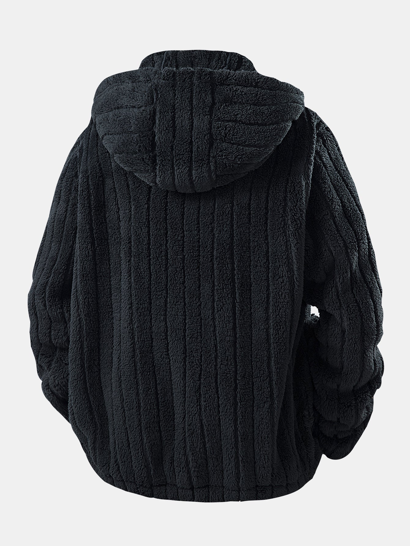 Men’s Zip-Up Teddy Fleece Tracksuit – Warm Relaxed Set for Winter Casual Wear
