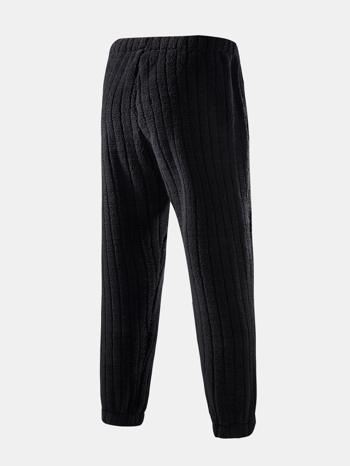 Men’s Zip-Up Teddy Fleece Tracksuit – Warm Relaxed Set for Winter Casual Wear