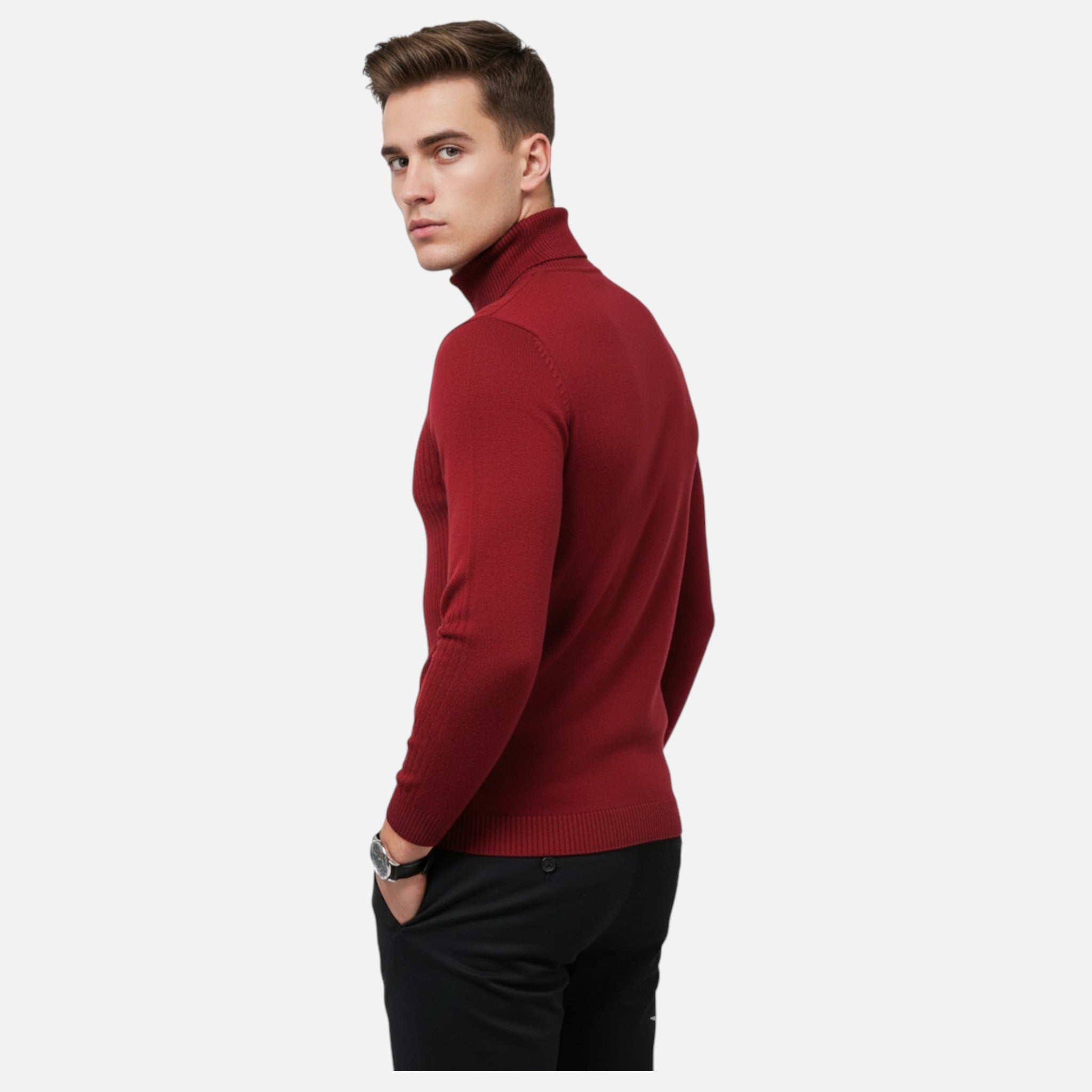 Valmonti | Men’s Casual Wool-Blend Pullover