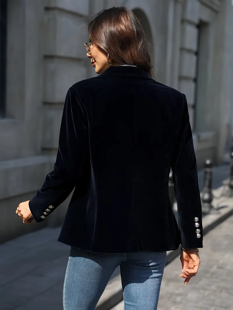 Dámské vypasované sako na jeden knoflík – klasické kancelářské sako pro smart casual i společenské příležitosti