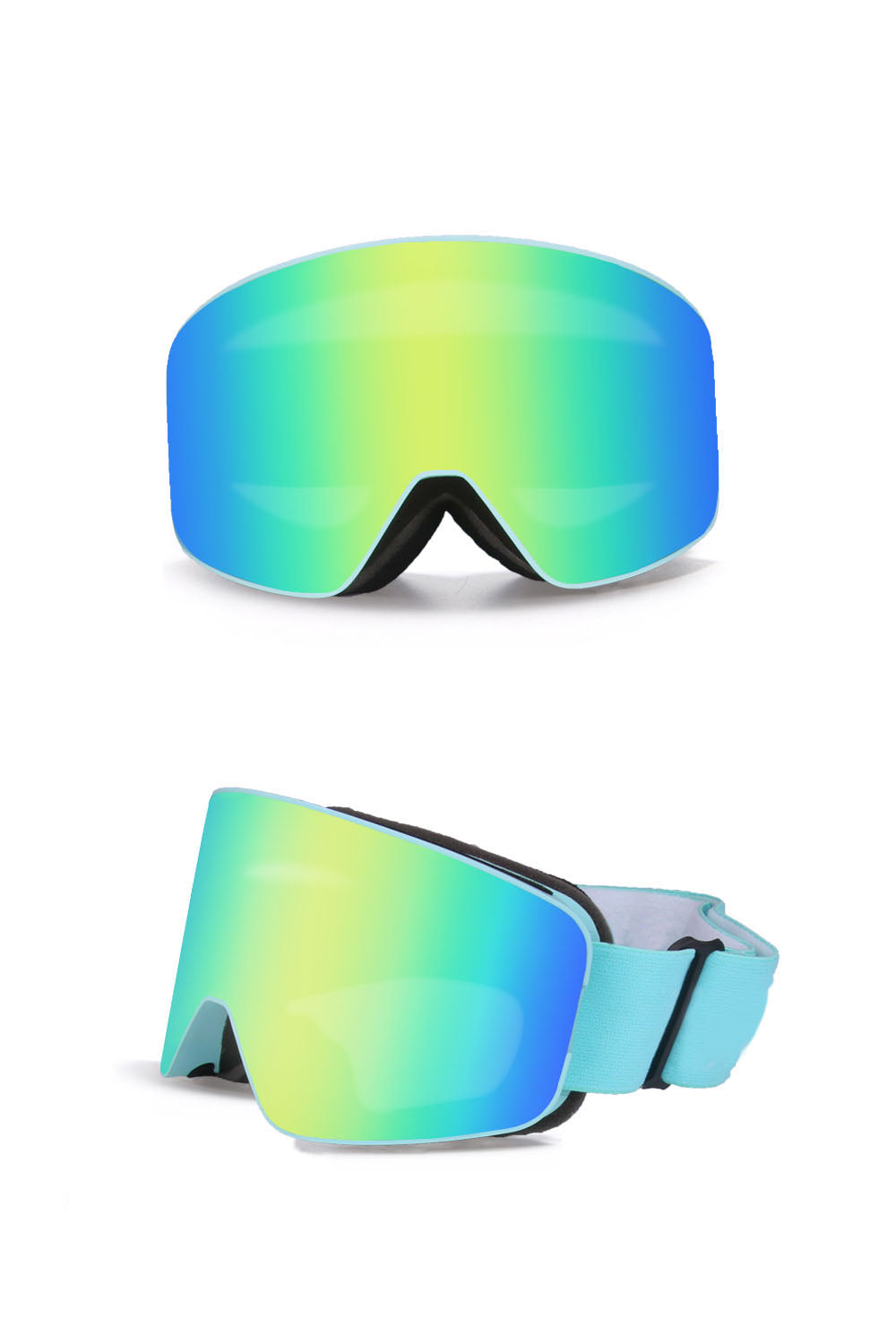 Pánské lyžařské brýle s dvojitým zorníkem – proti zamlžování, s UV ochranou, odolné proti větru, na snowboard a outdoorové sporty