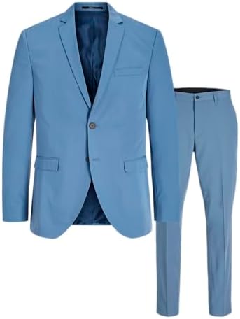 Men’s Super-Slim Formal Suit Set – Streamlined Two-Piece Tailoring for Business and Events