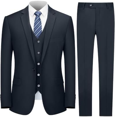 Men’s Three-Piece Formal Suit – Tailored Set for Weddings and Business Wear