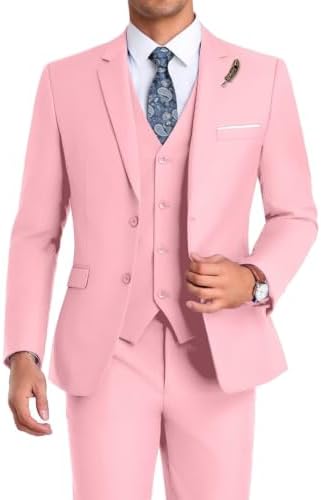 Men’s Formal Three-Piece Suit – Sleek Tailoring for Weddings and Business