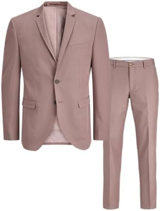 Men’s Super-Slim Formal Suit Set – Streamlined Two-Piece Tailoring for Business and Events