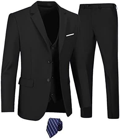 Men’s Three-Piece Wedding Suit – Sleek Tailored Set for Business and Formal Events