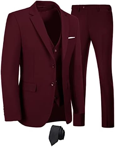 Men’s Three-Piece Wedding Suit – Sleek Tailored Set for Business and Formal Events