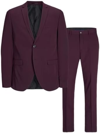 Men’s Super-Slim Formal Suit Set – Streamlined Two-Piece Tailoring for Business and Events