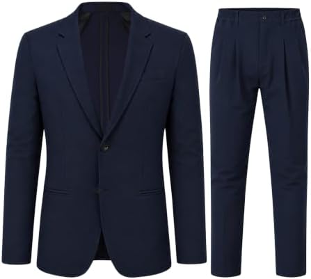 Men’s Regular-Fit Two-Piece Suit – Refined Tailoring for Business and Weddings
