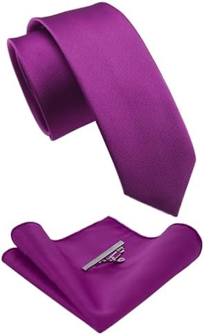 Conjunto de corbata slim para hombre: accesorios coordinados para eventos empresariales y formales