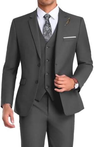 Men’s Formal Three-Piece Suit – Sleek Tailoring for Weddings and Business