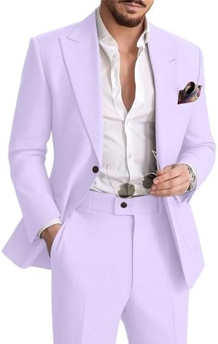 Men's Summer Linen Suit | Lightweight Breathable Two-Piece Smart Casual & Tailored Formal Set