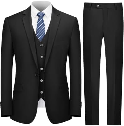 Men’s Three-Piece Formal Suit – Tailored Set for Weddings and Business Wear