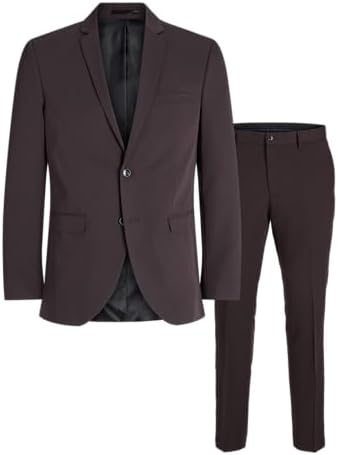 Men’s Super-Slim Formal Suit Set – Streamlined Two-Piece Tailoring for Business and Events