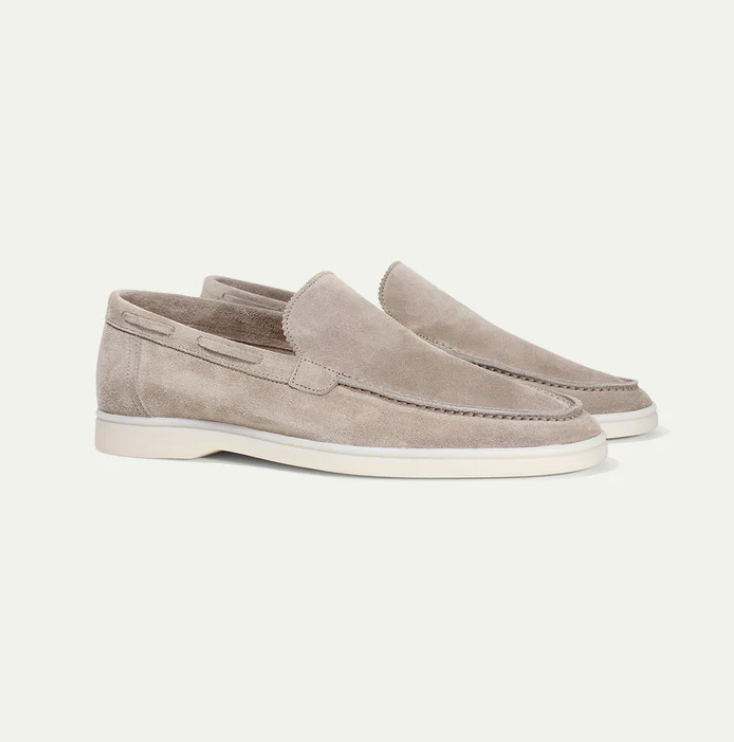Mocassini da uomo in camoscio senza lacci Scarpe da guida smart casual