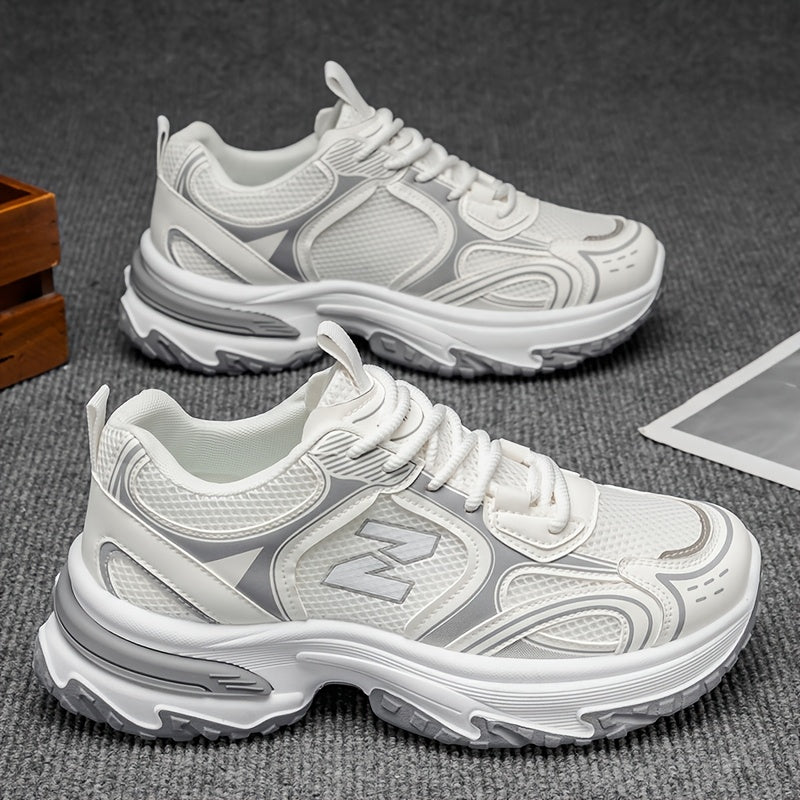 Ανδρικά-Γυναικεία Casual Sneakers με Κορδόνια για Πεζοπορία, Άνετα Παπούτσια Δρόμου, Καθημερινά Πολυχρηστικά Trainers Χαμηλού Ύψους