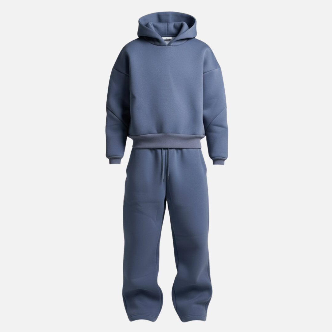 Conjunto de fato de treino para homem, com sweatshirt oversized com capuz e calças jogger – conjunto descontraído a condizer, de estilo streetwear, para viagens, roupa de lazer e uso casual diário