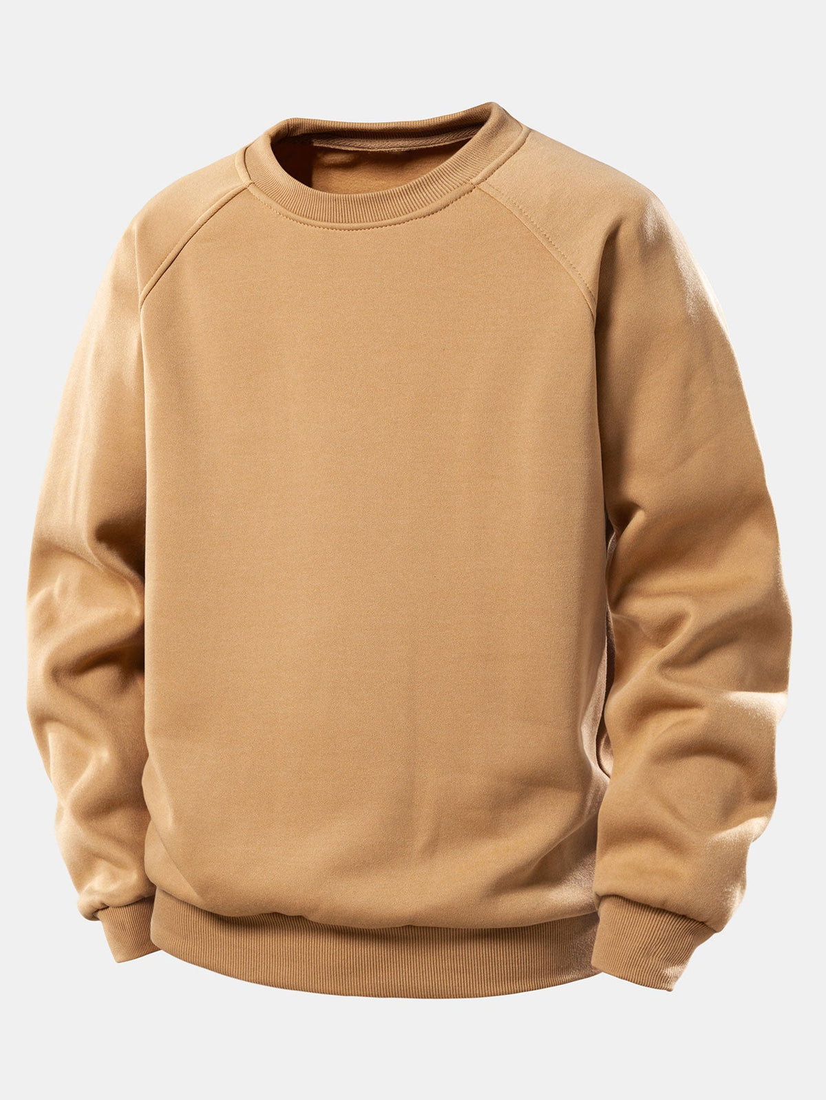 Essentielles Raglan-Sweatshirt für Herren – Locker geschnittener Pullover mit Rundhalsausschnitt, glattem Stoff und Rippbündchen für lässigen Komfort im Alltag