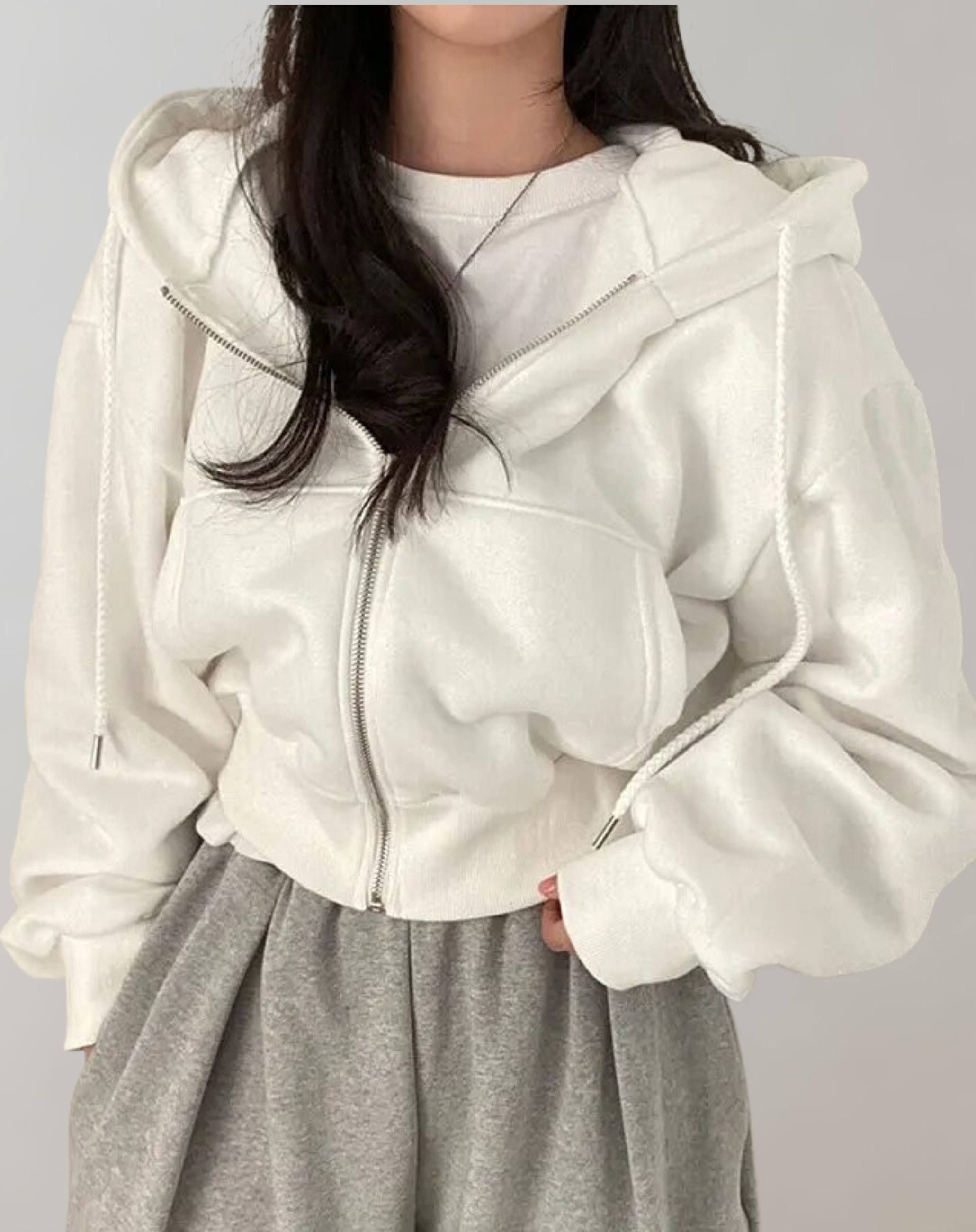 Women’s Hooded Zip Sweatshirt – Soft Comfortable Breathable Casual Everyday Lounge Activewear